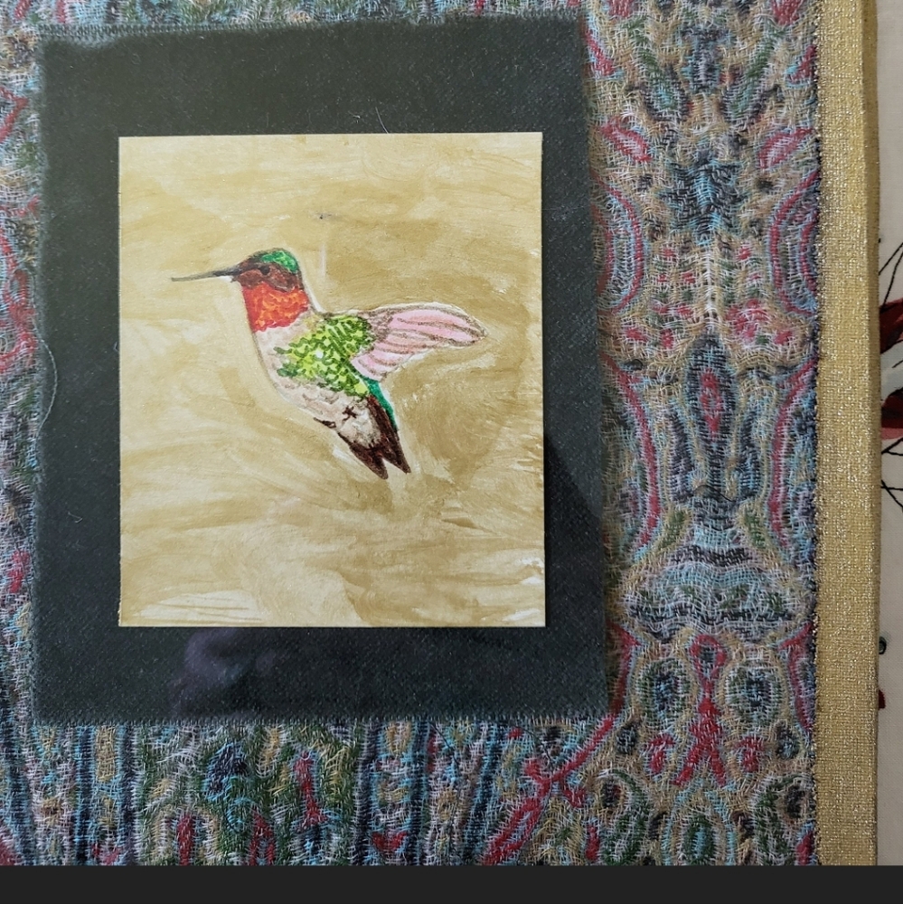 Hand Painted Hummingbird